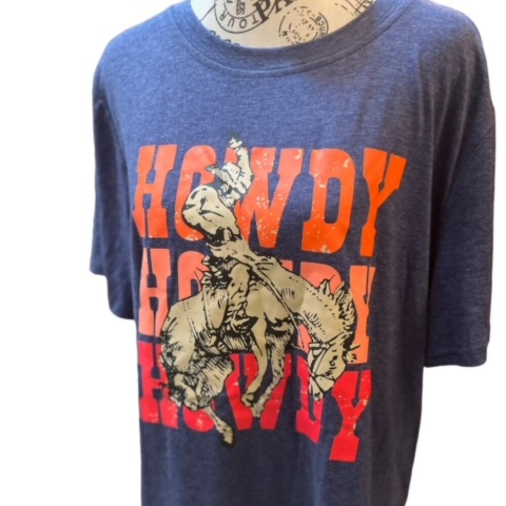 Western Howdy motiff tee